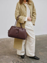 Load image into Gallery viewer, Bolso Brooklyn cuero vegano premium: Chocolate