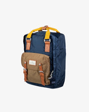 Load image into Gallery viewer, Macaroon Glossy NavyxKhaki Backpack