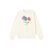 Load image into Gallery viewer, Sudadera blanca blurry flower Jimena