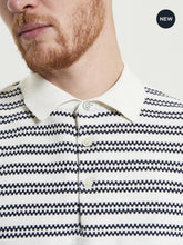 Load image into Gallery viewer, Jacquard Stripe Polo