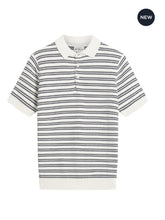 Load image into Gallery viewer, Jacquard Stripe Polo