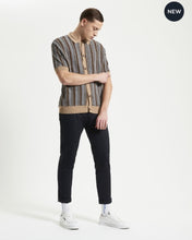 Load image into Gallery viewer, TEXTURED STRIPE KNITTED SHIRT
