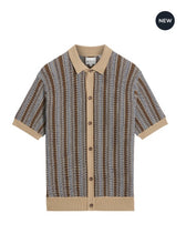 Load image into Gallery viewer, TEXTURED STRIPE KNITTED SHIRT