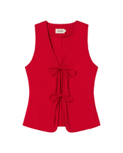 Load image into Gallery viewer, Top rojo lazos Elise