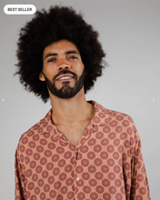 Cargar imagen en el visor de la galería, Camisa Aloha Parasol naranja