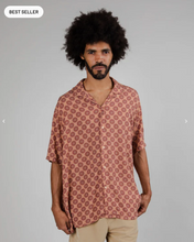 Cargar imagen en el visor de la galería, Camisa Aloha Parasol naranja