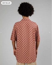 Cargar imagen en el visor de la galería, Camisa Aloha Parasol naranja