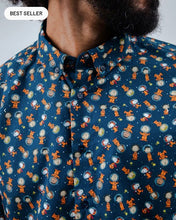 Cargar imagen en el visor de la galería, Camisa Regular Peanuts Astronaut Azul