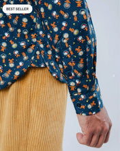 Cargar imagen en el visor de la galería, Camisa Regular Peanuts Astronaut Azul