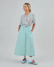 Load image into Gallery viewer, Falda Midi Elastic Comfy Verde Claro