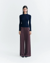Load image into Gallery viewer, Pantalón wide leg pinza Dark Wine Molly