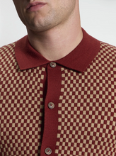 Load image into Gallery viewer, Long Sleeve Contrast Checkerboard - Sienna