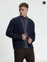 Load image into Gallery viewer, Long Sleeve Texture Cardigan - Dark Navy