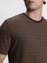 Load image into Gallery viewer, Jacquard Stripe Tshirt - Brown