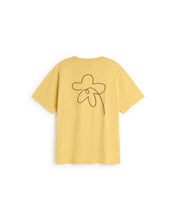 Cargar imagen en el visor de la galería, Camiseta amarilla bordada a mano flower Aaron