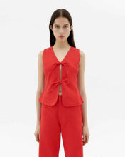 Load image into Gallery viewer, Top rojo lazos Elise