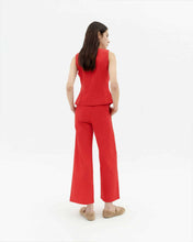 Load image into Gallery viewer, Top rojo lazos Elise