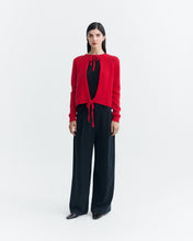 Cargar imagen en el visor de la galería, Cardigan lana rojo Leila