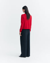 Cargar imagen en el visor de la galería, Cardigan lana rojo Leila
