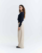 Load image into Gallery viewer, Pantalón popelin wide leg beige Patty