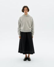 Load image into Gallery viewer, Hoodie gris retro sol rosa espalda Valeria