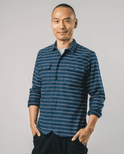 Load image into Gallery viewer, STRIPES OVERSHIRT NAVY - lacontra