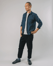 Load image into Gallery viewer, STRIPES OVERSHIRT NAVY - lacontra