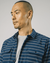Load image into Gallery viewer, STRIPES OVERSHIRT NAVY - lacontra