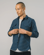Load image into Gallery viewer, STRIPES OVERSHIRT NAVY - lacontra