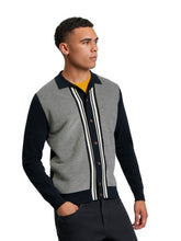Cargar imagen en el visor de la galería, Bi Coloured Button Through Polo in Black
