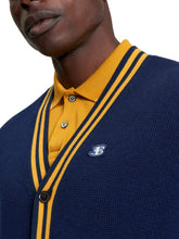 Cargar imagen en el visor de la galería, Sport Block Cardigan in Dark Navy

