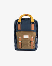 Load image into Gallery viewer, Macaroon Glossy NavyxKhaki Backpack
