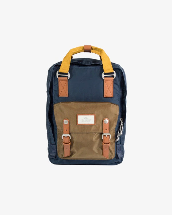 Macaroon Glossy NavyxKhaki Backpack