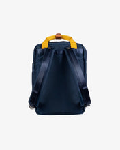 Load image into Gallery viewer, Macaroon Glossy NavyxKhaki Backpack
