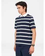 Load image into Gallery viewer, BRETTON STRIPE RUGBY KNIT POLO
