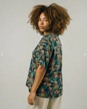 Load image into Gallery viewer, FLOWER VICHY ALOHA BLOUSE NAVY

