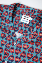 Load image into Gallery viewer, Aloha Asis Percales Heart Navy
