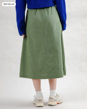Load image into Gallery viewer, Falda Midi de Cuadros Verde Oliva

