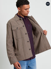 Cargar imagen en el visor de la galería, Check Jacket in Light Brown
