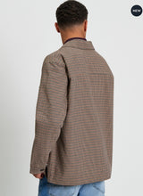 Cargar imagen en el visor de la galería, Check Jacket in Light Brown
