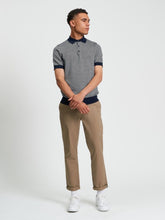Load image into Gallery viewer, Bi Coloured Textured Polo - Dark Navy
