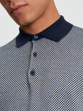 Load image into Gallery viewer, Bi Coloured Textured Polo - Dark Navy

