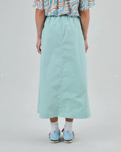 Load image into Gallery viewer, Falda Midi Elastic Comfy Verde Claro
