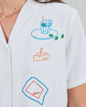 Load image into Gallery viewer, Blusa Aloha Chiringuito Bordado Blanco
