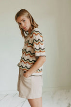 Load image into Gallery viewer, JERSEY CROCHET ZIG ZAG
