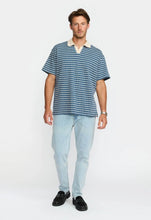 Load image into Gallery viewer, Jaquard Polo Shirt  - Navy
