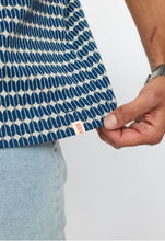 Load image into Gallery viewer, Jaquard Polo Shirt  - Navy
