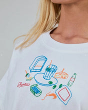 Load image into Gallery viewer, Camiseta Chiringuito Embroidery Oversize Blanca
