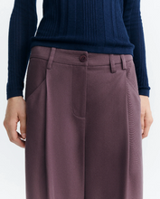 Load image into Gallery viewer, Pantalón wide leg pinza Dark Wine Molly
