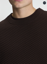 Load image into Gallery viewer, Texture Front Crew - Chocolate
